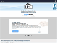 Tablet Screenshot of londonhypnotherapycentre.ca